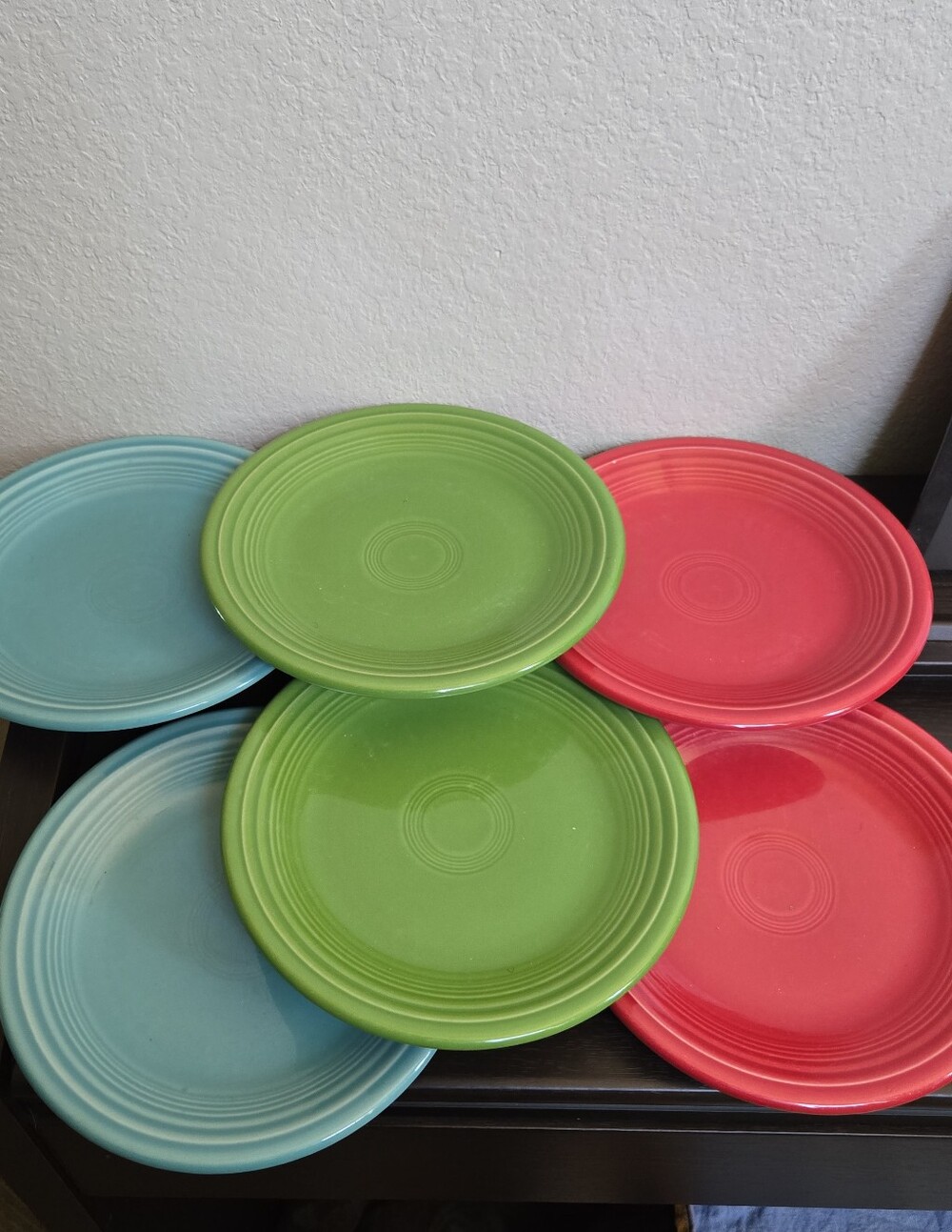 Homer Laughlin Fiestaware 7.25-inch salad plates six